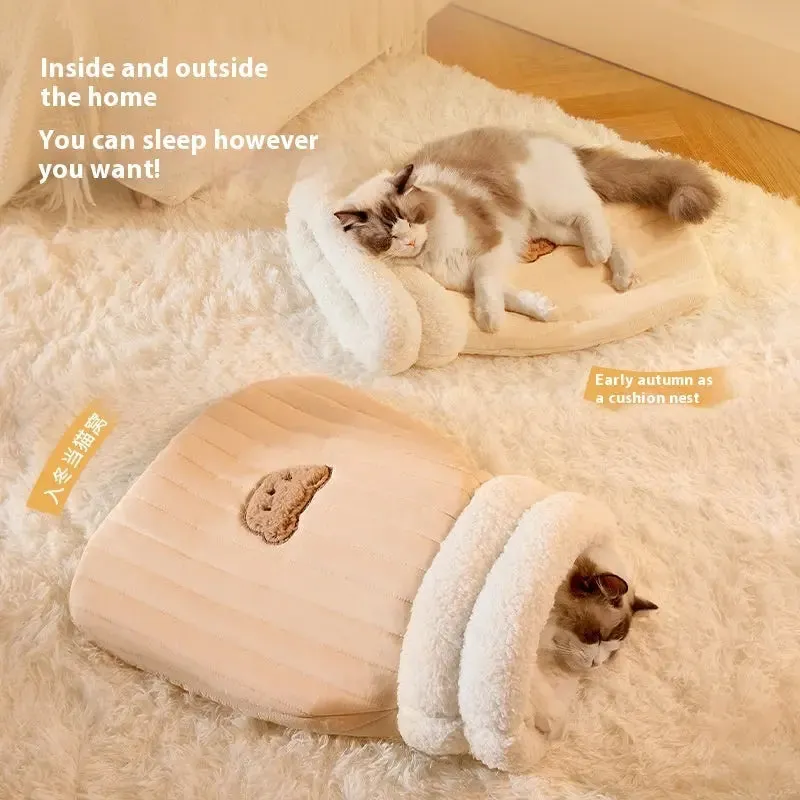 Sleeping Bag Warm Closed Cat in a Pocket Cat Nest