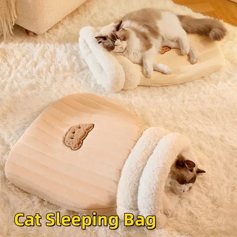 Sleeping Bag Warm Closed Cat in a Pocket Cat Nest