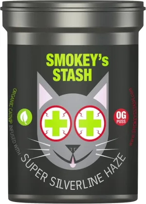 Smokey's Stash Silvervine Haze Potent Catnip and Silver Vine Blend for Cats