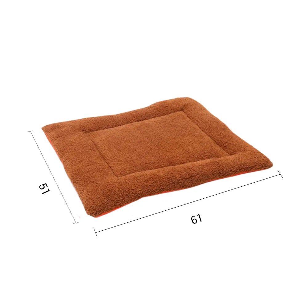 SOGA 2X Yellow Dual purpose Cushion Nest Cat Dog Bed Warm Plush Kennel Mat Pet Home Travel Essentials