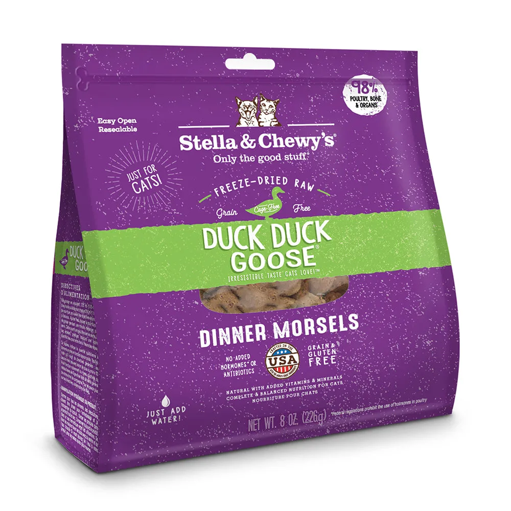 Stella & Chewy's Cat Freeze-Dried Dinner Morsels - Duck, Duck, Goose 8oz