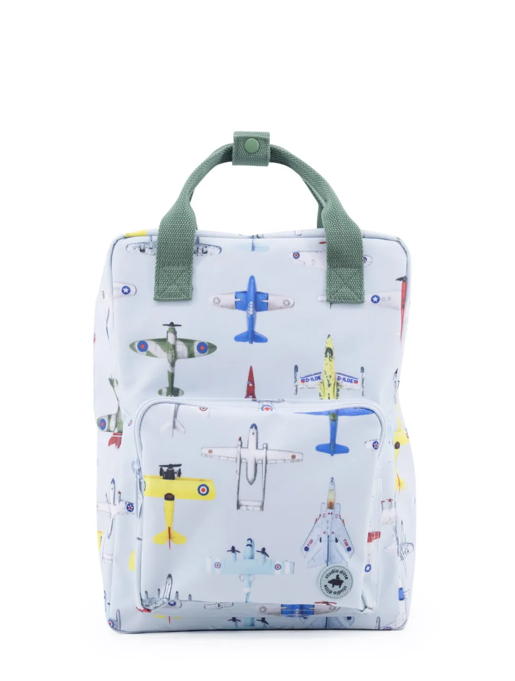 Studio Ditte Large Backpack Ice Blue, Airplanes