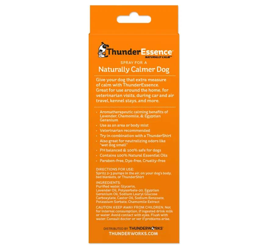 ThunderEssence Calming Essential Oil Spray for Dogs from ThunderWorks