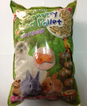 Tom & Pus Pine Wood Cat & Small Animal Litter 4kg
