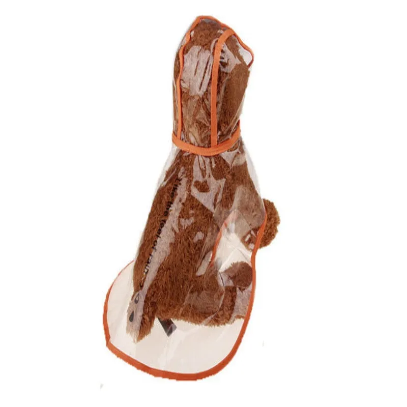 Transparent Raincoat For Small Dogs
