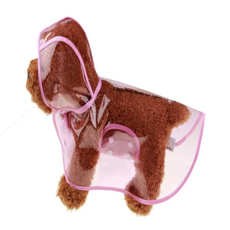 Transparent Raincoat For Small Dogs