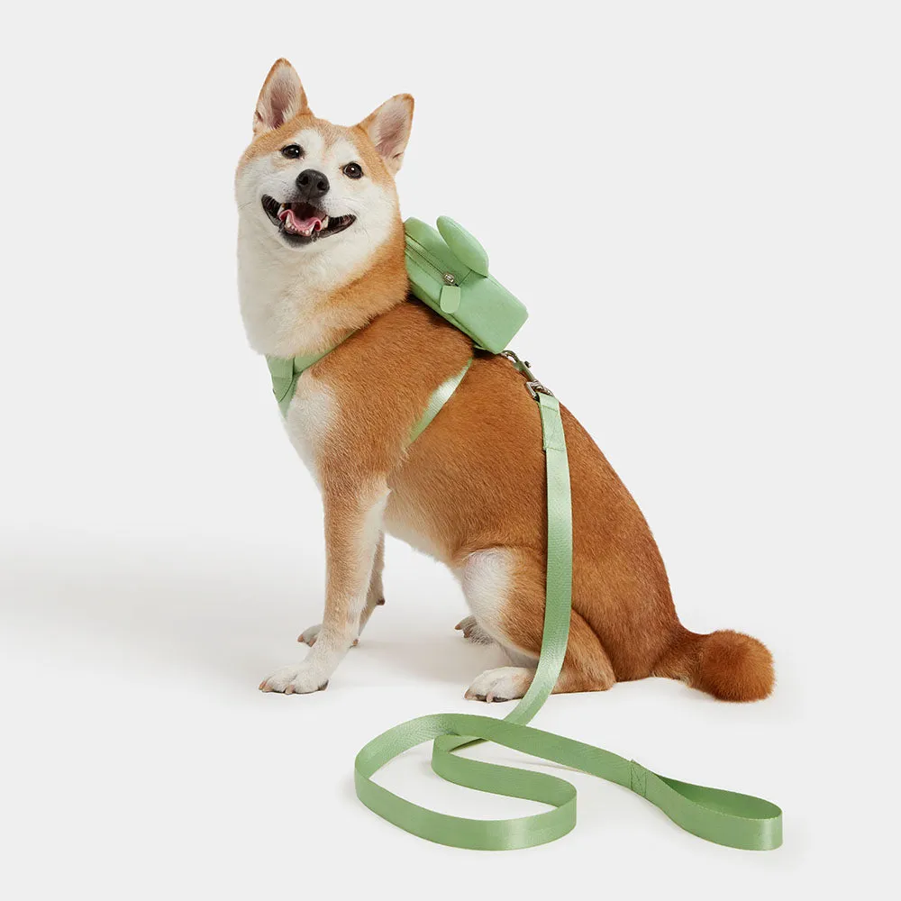 VETRESKA Oasis Cactus Backpack Harness & Leash Set For Cats & Dogs