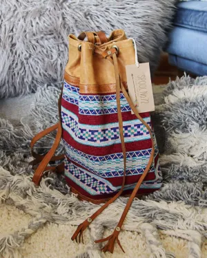 Vintage Woven Backpack