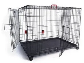 Voyager Wire Crate - 2 Doors With Wheels Patented Securo Lock