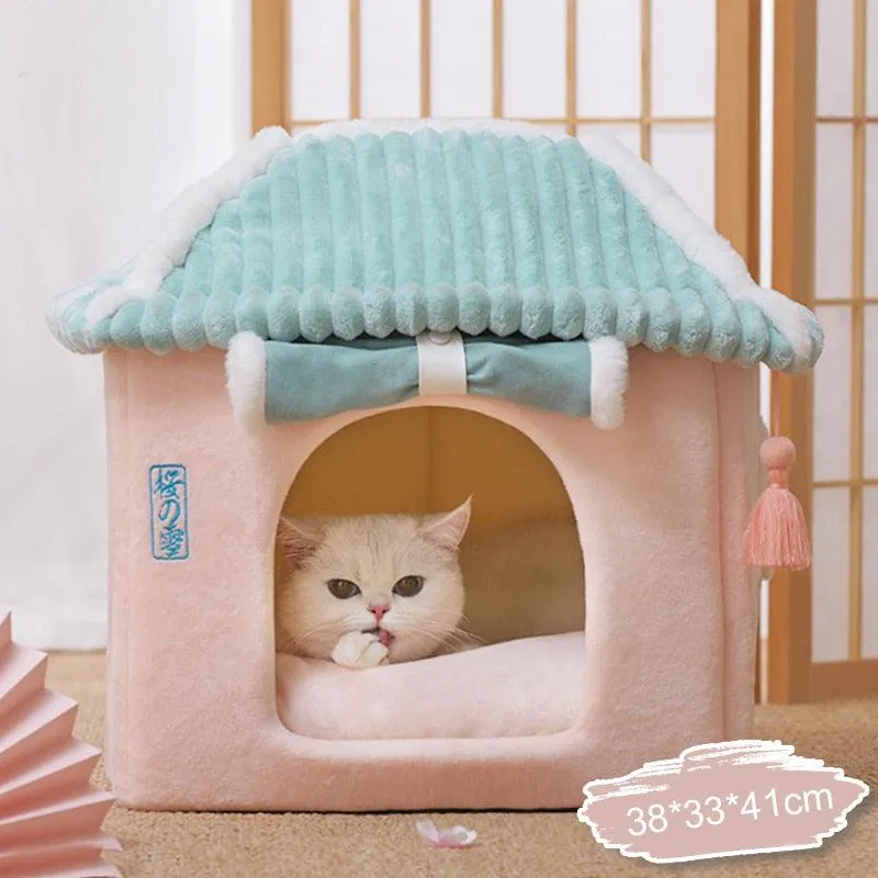 Winter Pet House Dogs Soft Nest