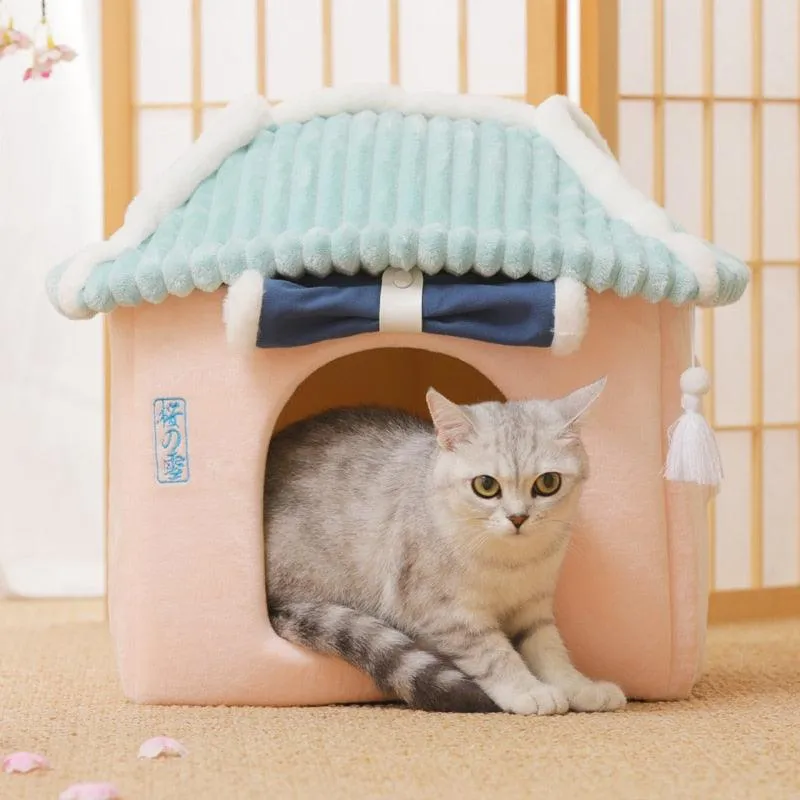 Winter Pet House Dogs Soft Nest