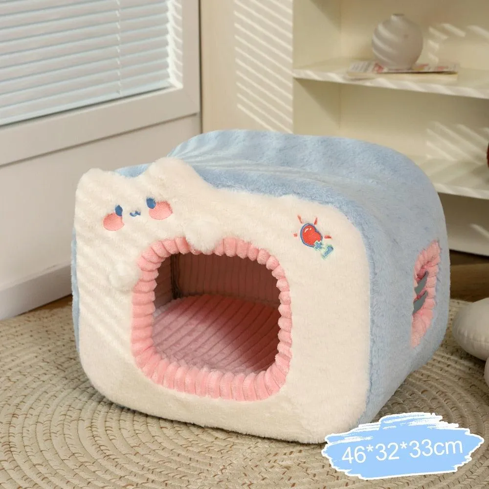 Winter Pet House Dogs Soft Nest